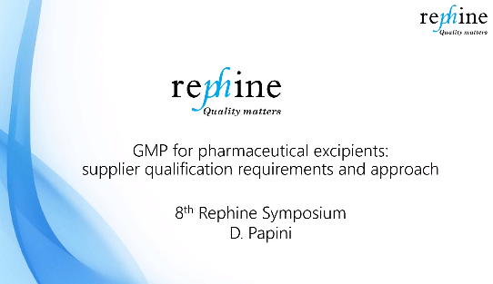 gmp-for-pharmaceutical-excipients-rephine-symposium-2021-rephine